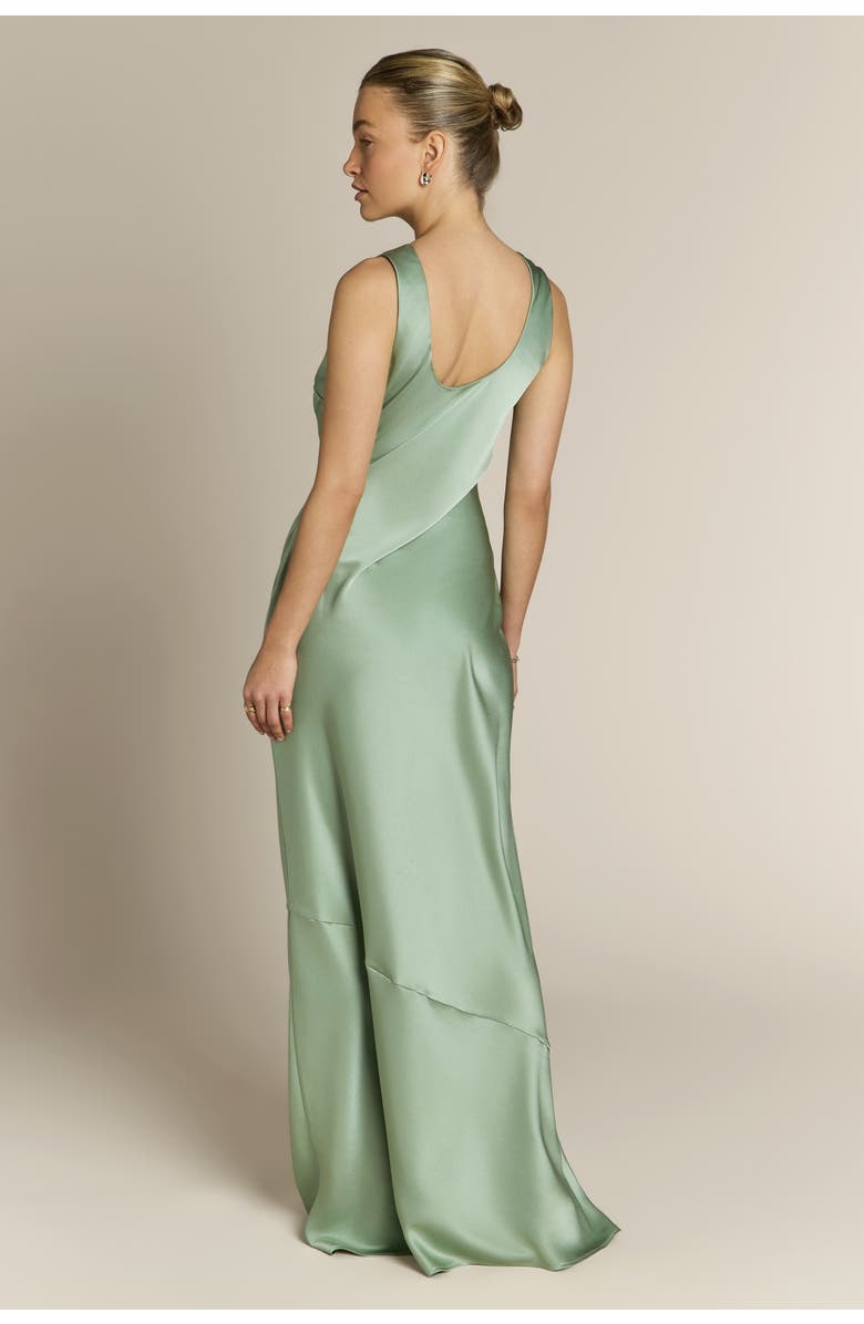 Rewritten Paloma Scoop Back Dress, Alternate, color, Sage