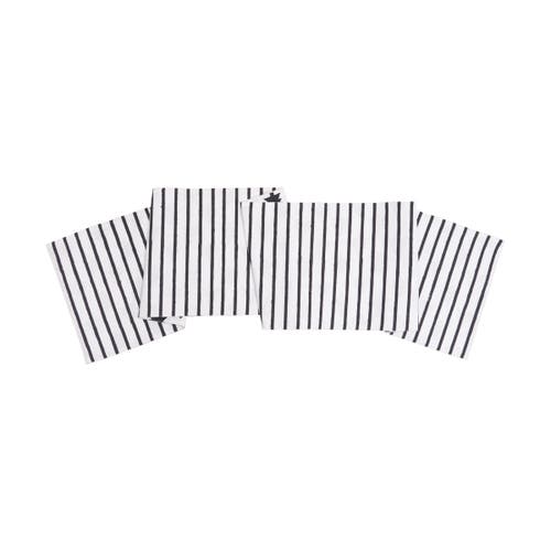Carol & Frank Black And White Forest Table Runner 14" X 72" In Black
