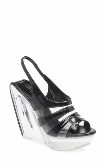 Jeffrey Campbell Slo Mo Slingback Platform Wedge Sandal