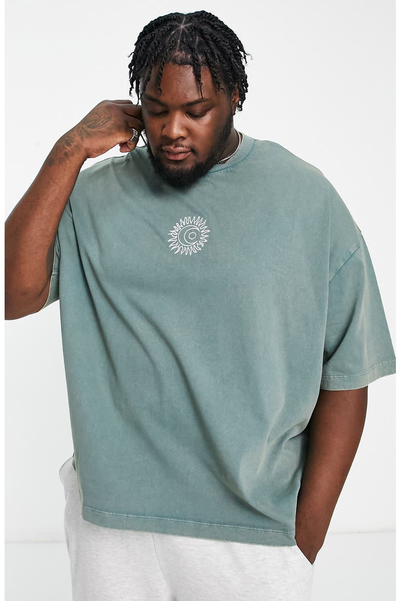 Oversize Cotton T-Shirt, Alternate, color, KHAKI