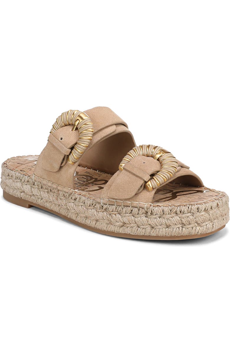 Sam Edelman Tabbey Espadrille Platform Slide Sandal, Main, color, Cyprus Tan