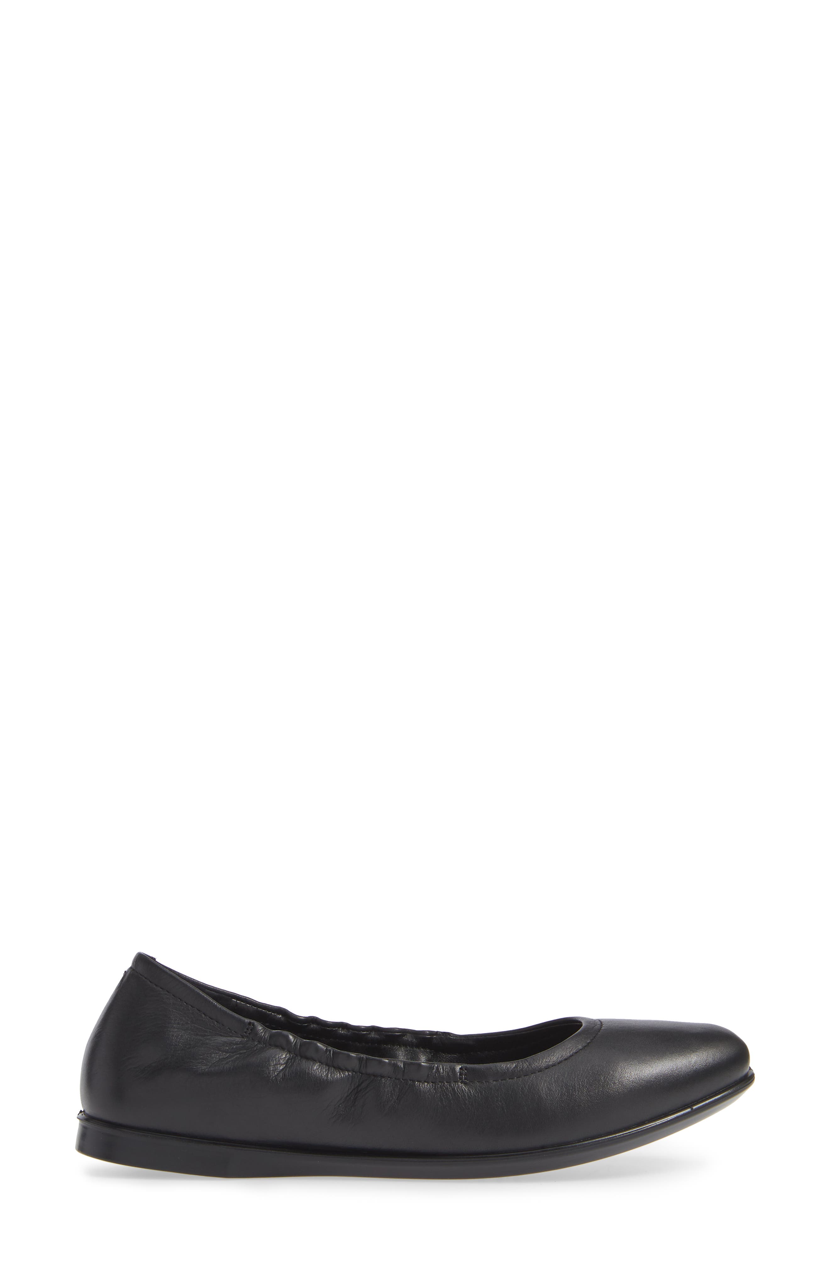 Incise Enchant Ballet Flat, Alternate, color, BLACK/ BLACK LEATHER