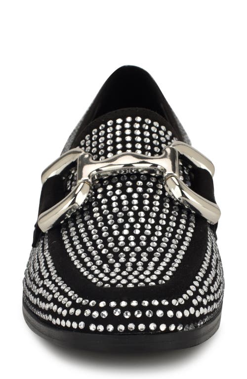 Nine West Lilma Womens Embellished Textured Slip-on Sneakers In Black