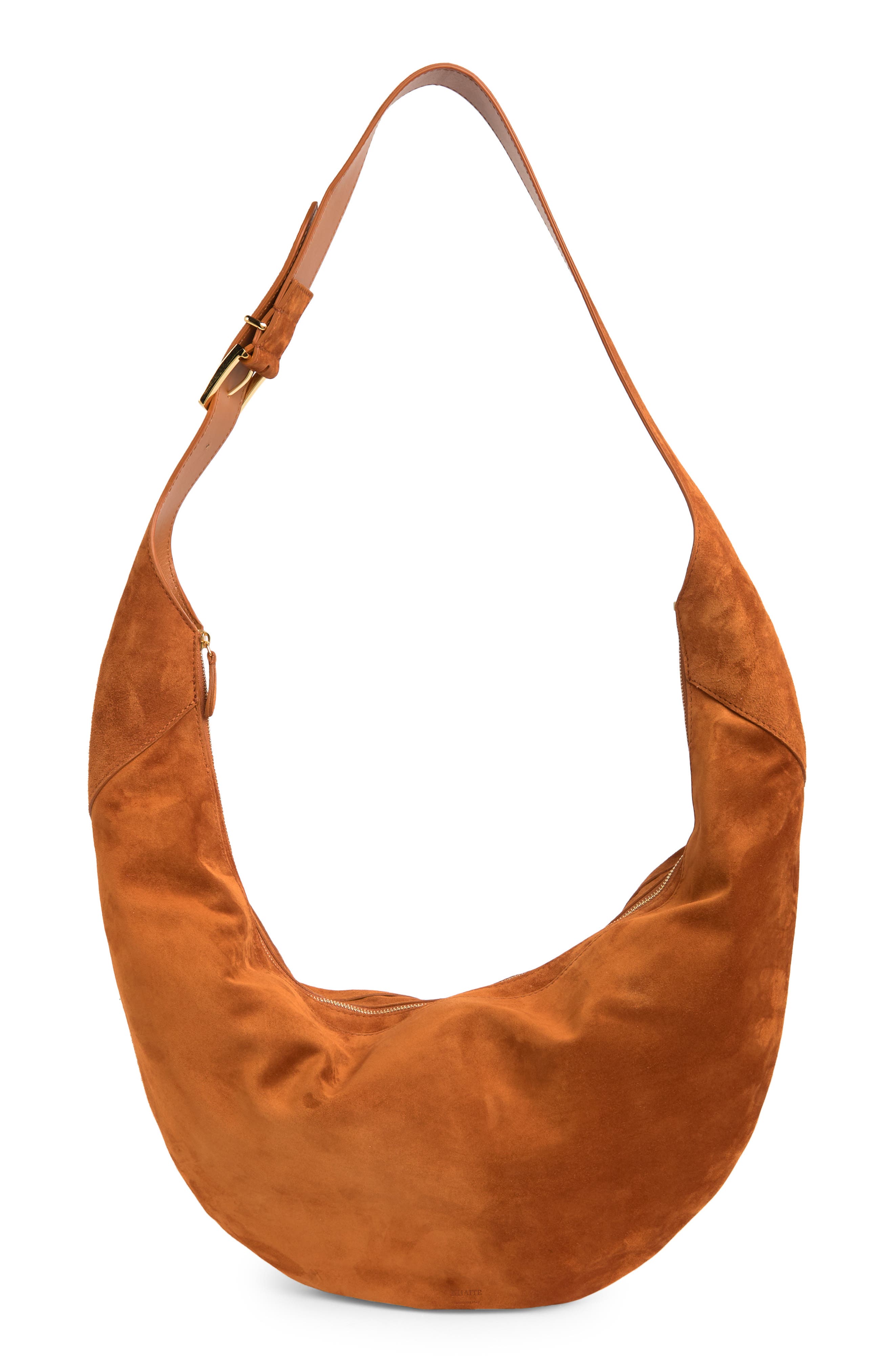 Khaite August Suede Hobo Bag, Main, color, 