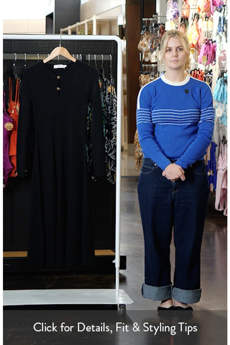 Fallyn Rib Long Sleeve Sweater Dress video