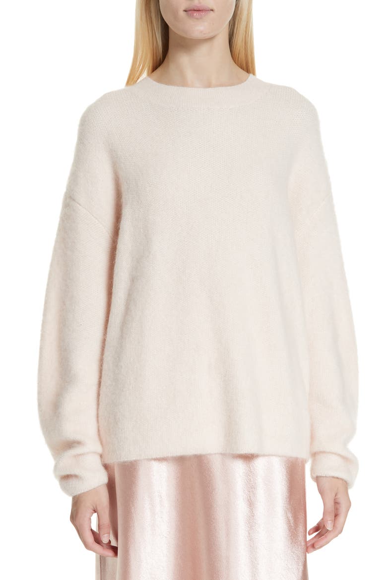 Oversize Sweater, Main, color, DESERT ROSE/ CREAM