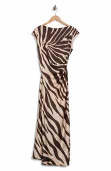 Zebra Print Maxi Dress