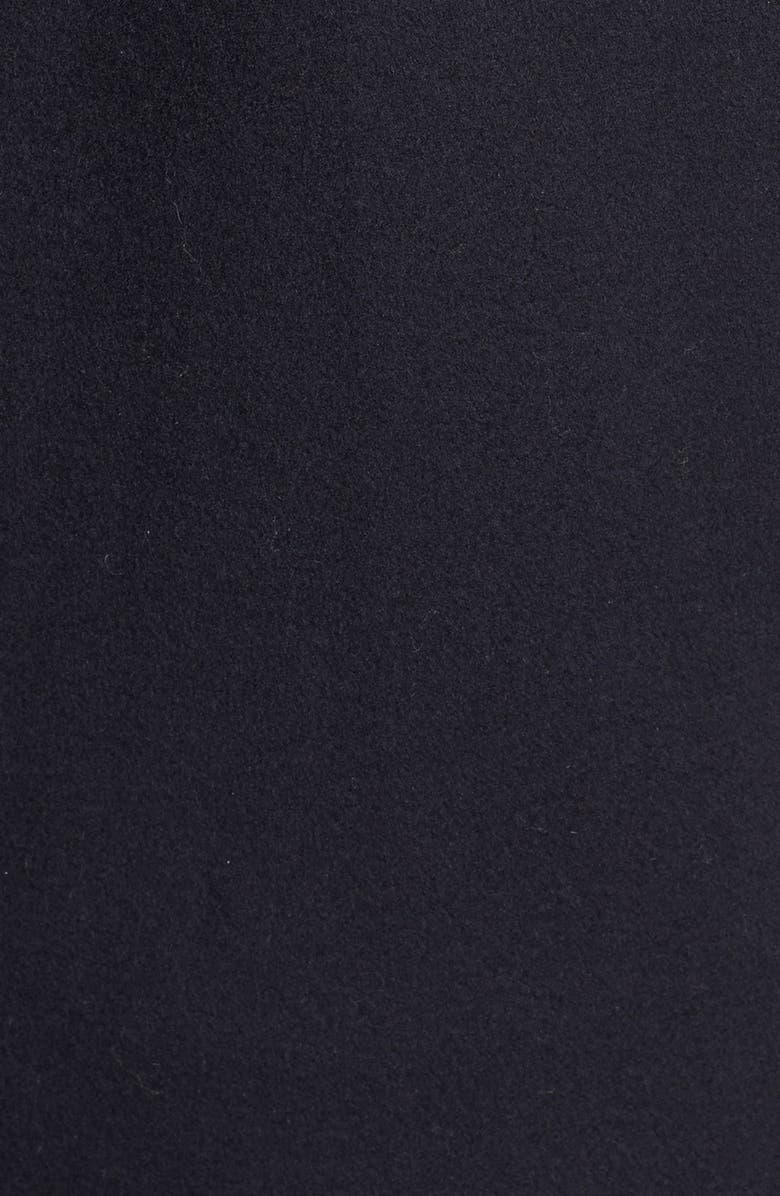 Ellen Tracy Faux Fur Trim Wool Blend Coat, Alternate, color,