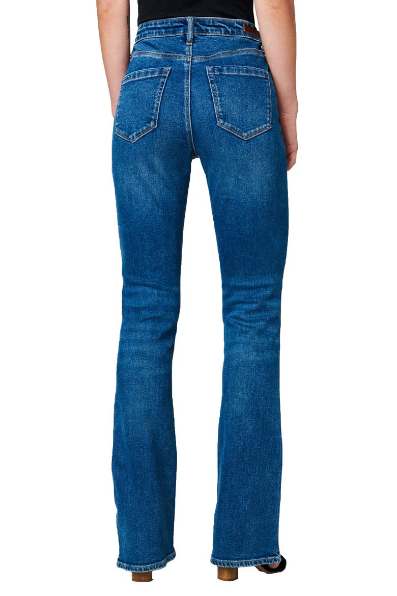 Hoyt Exposed Button Slim Bootcut Organic Cotton Jeans, Alternate, color, MAKING HISTORY