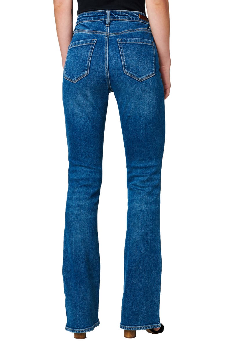 BLANKNYC Hoyt Exposed Button Slim Bootcut Organic Cotton Jeans, Alternate, color, 