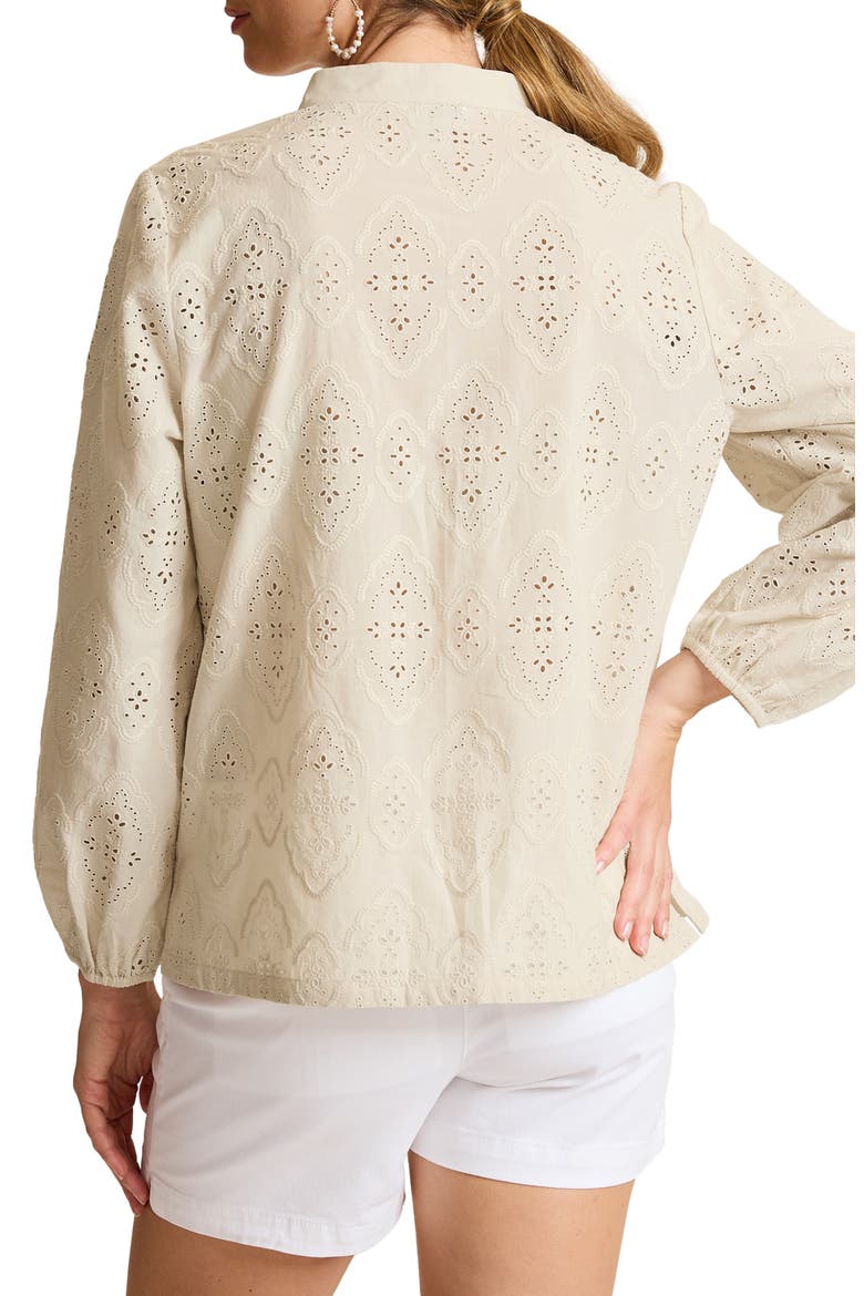 Schiffli Eyelet Top, Alternate, color, CAMEO