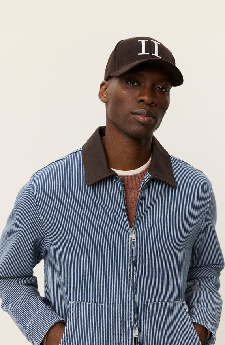 Les Deux Robert Stripe Jacket, Alternate, color, Dark Navy