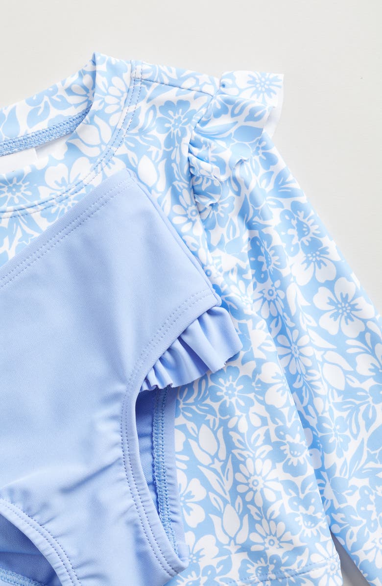 Tucker + Tate Ruffle Trim Two-Piece Rashguard Swimsuit, Alternate, color,