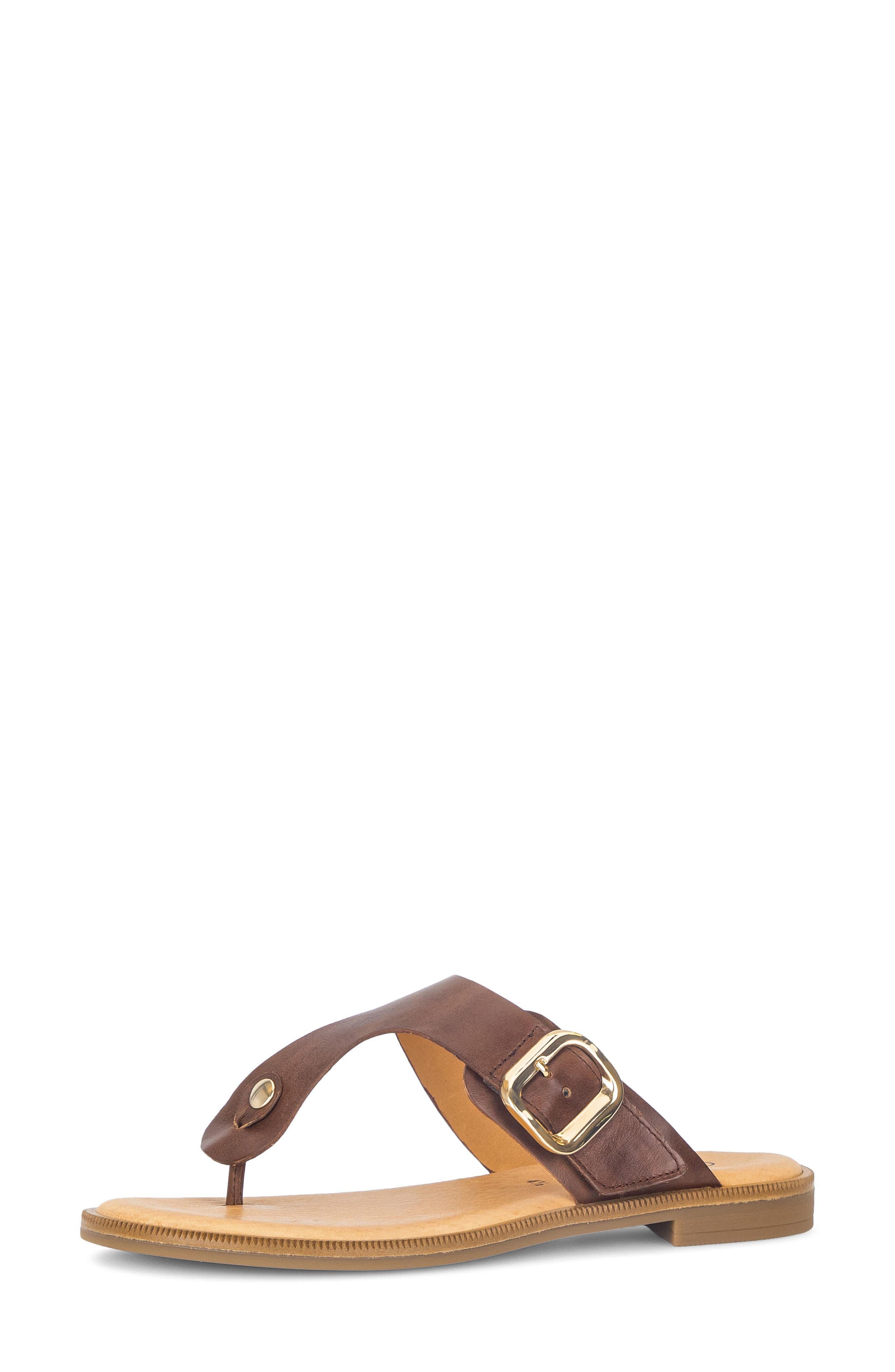 Gabor Studded Flip Flop, Main, color, Camel