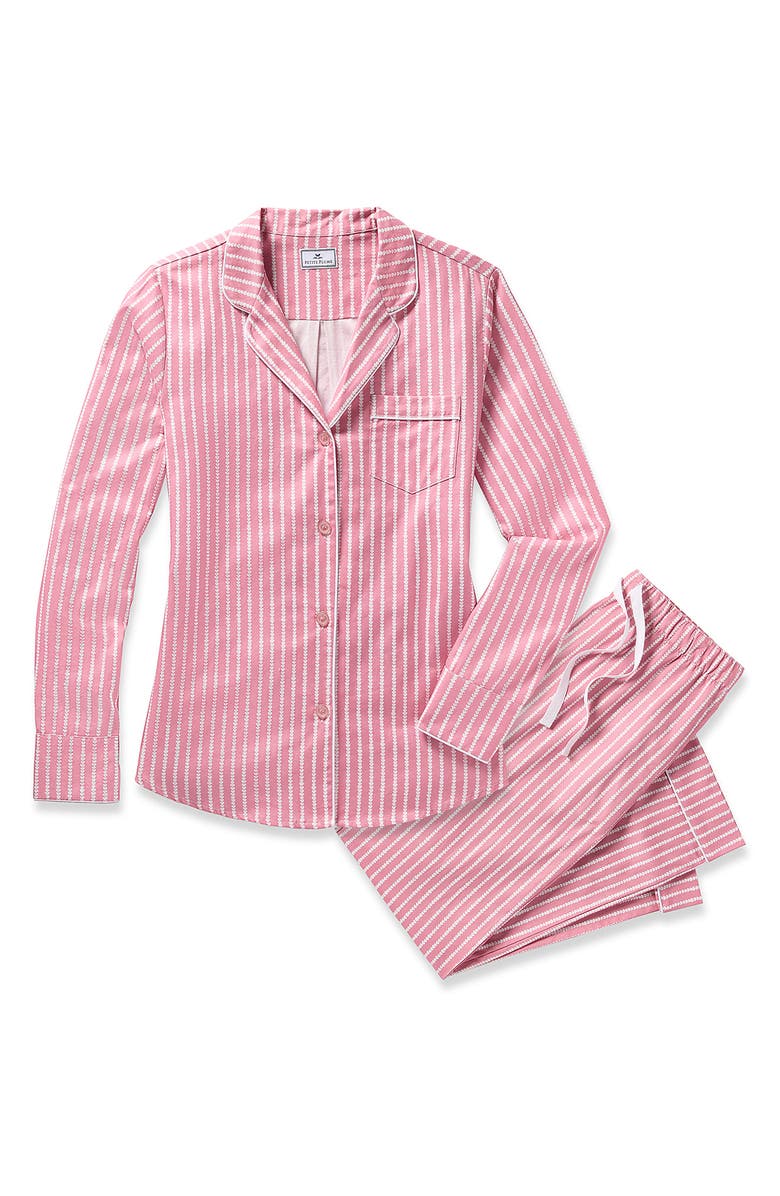 Petite Plume Love Cotton Twill Pajamas, Alternate, color, 