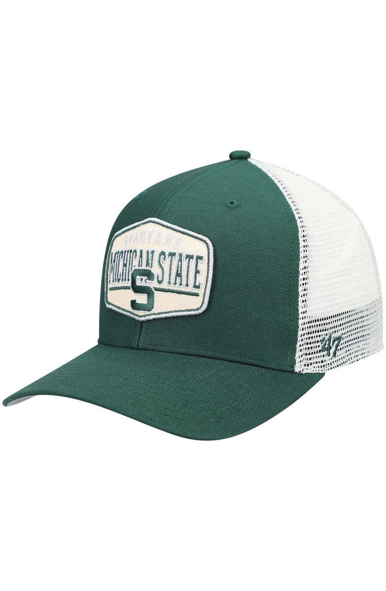 '47 Men's '47 Green Michigan State Spartans Shumay MVP Trucker Snapback Hat, Main, color, Green