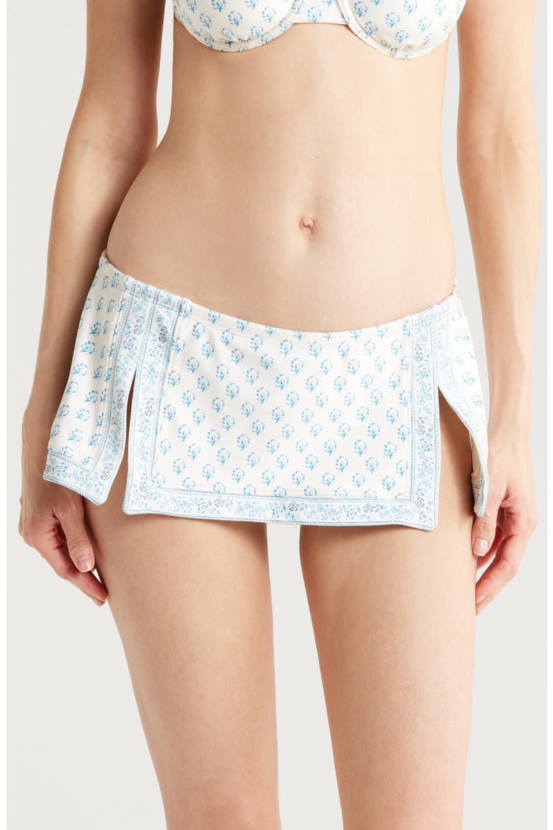 The Juliette Skirted Bikini Bottoms, Main, color, FRENCH FLORAL