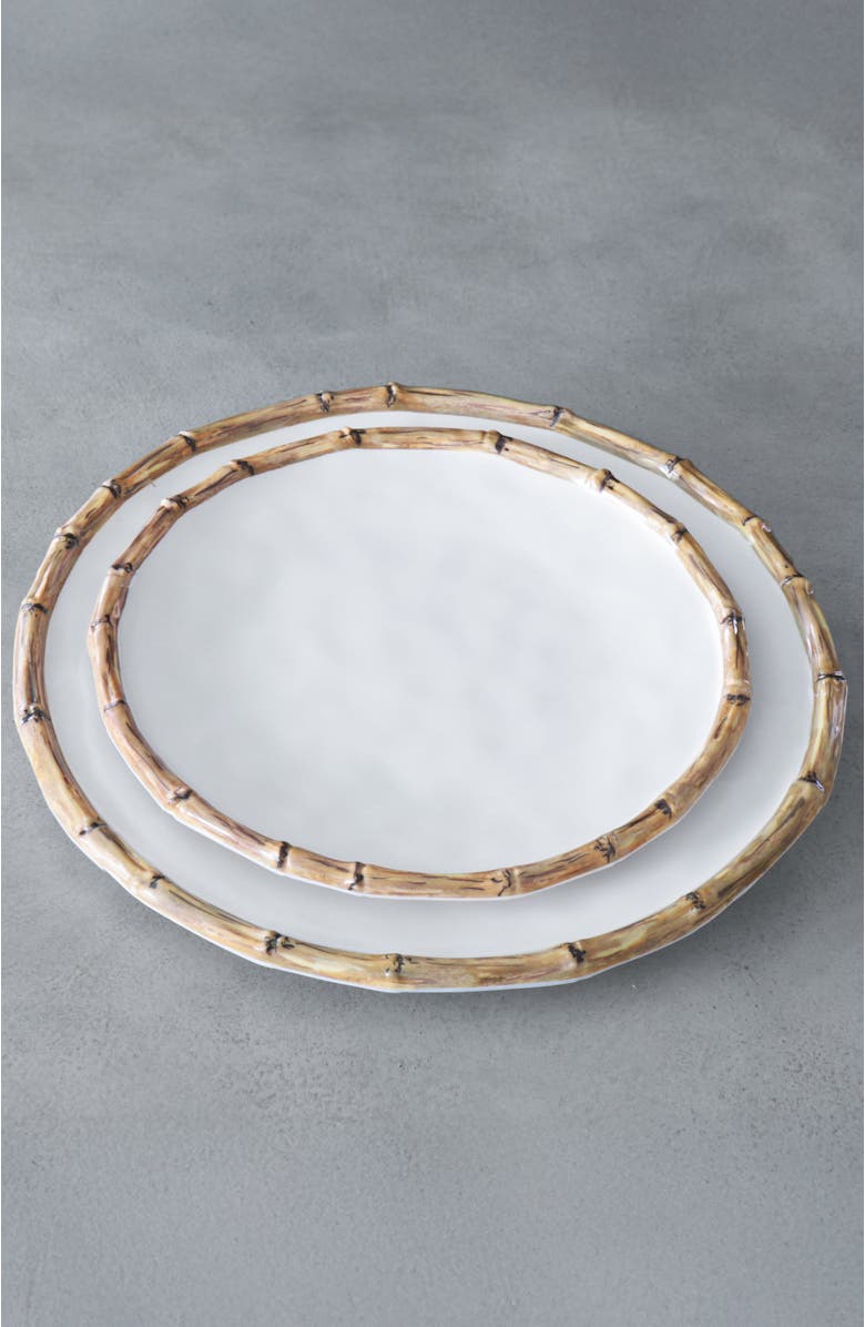 BEATRIZ BALL Collection Vida Cane Salad Plates Set of 4, Alternate, color, White