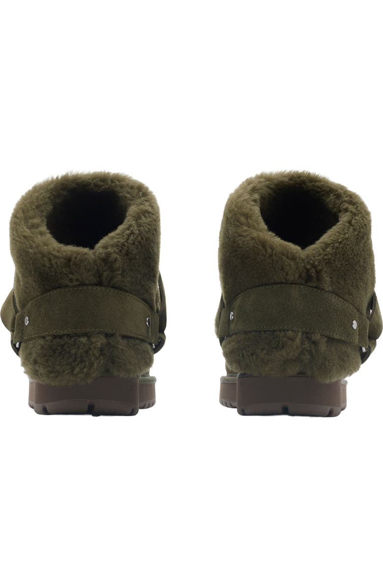 Burberry Snug Genuine Shearling Bootie, Alternate, color, Lock