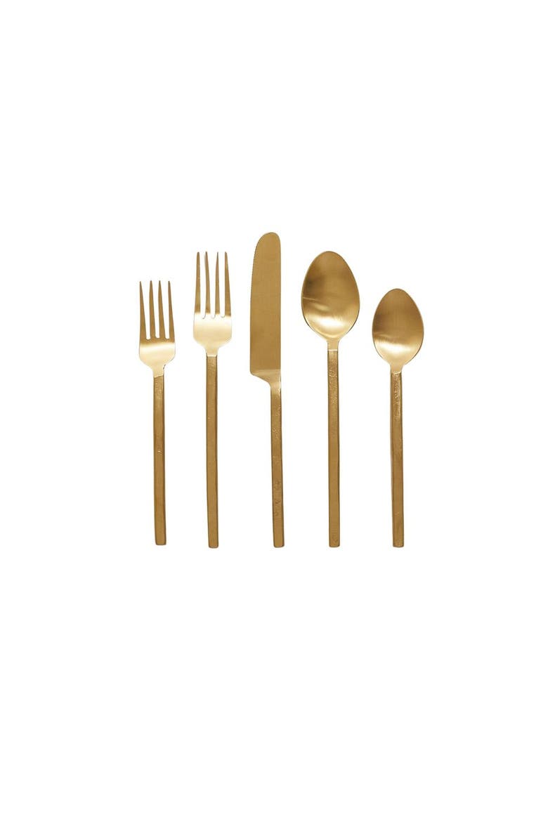 Azura Flatware Set, Main, color, Gold