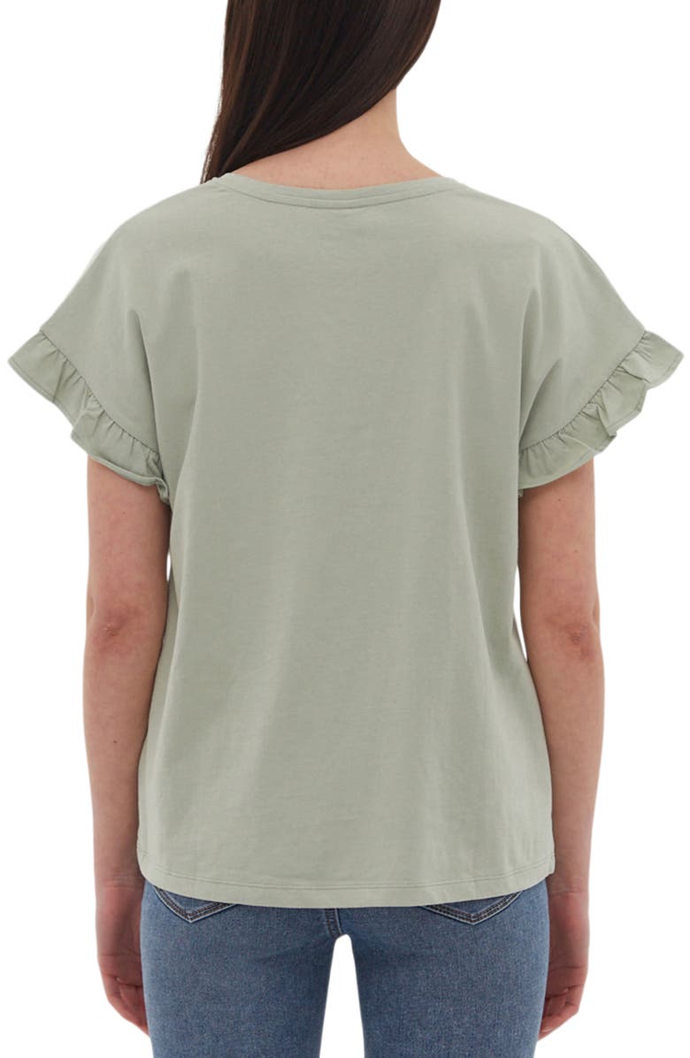 Bench. Velmina Ruffle Sleeve T-Shirt, Alternate, color, 
