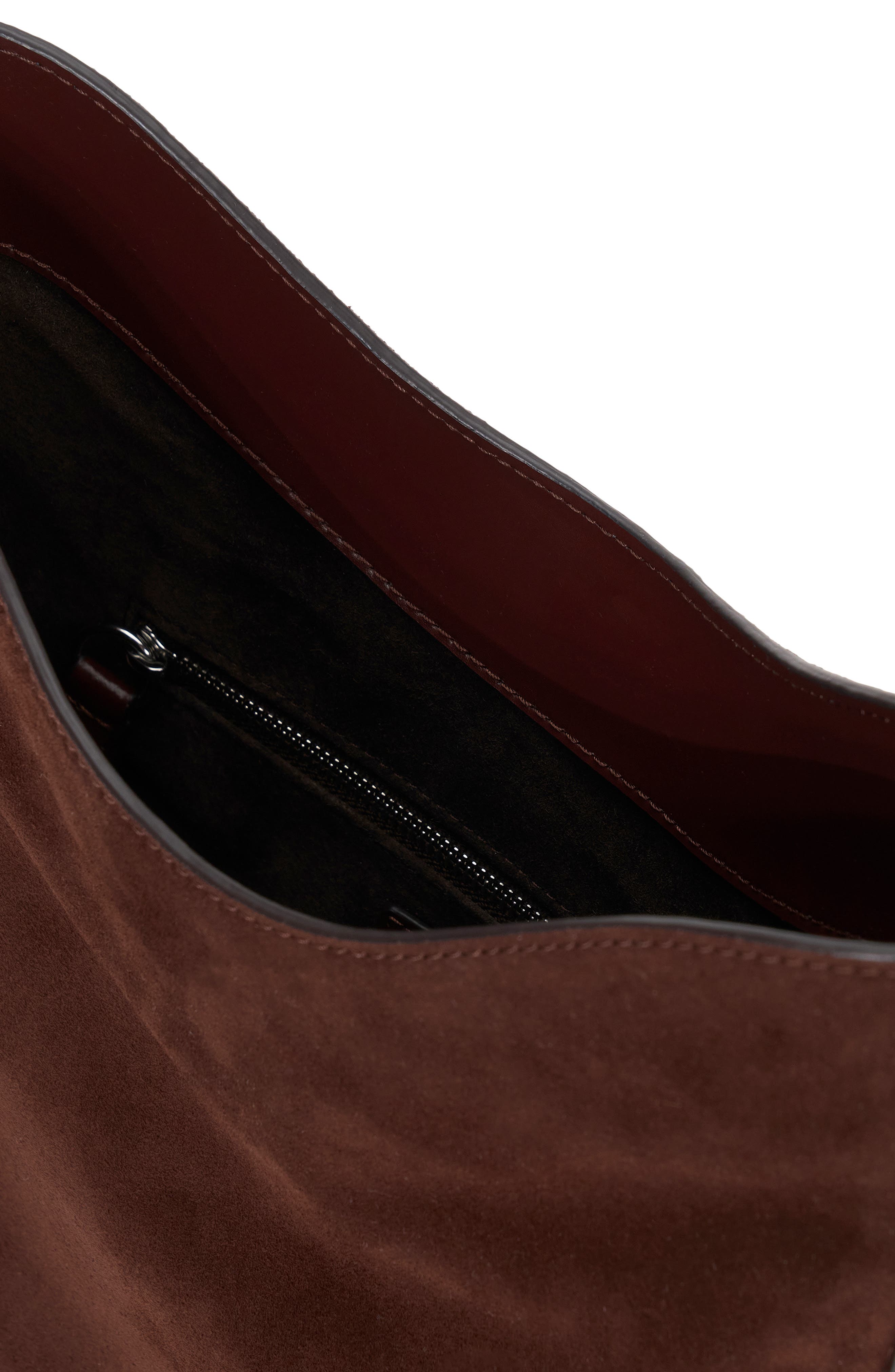 Mel Suede Shoulder Bag, Alternate, color, MAHOGANY