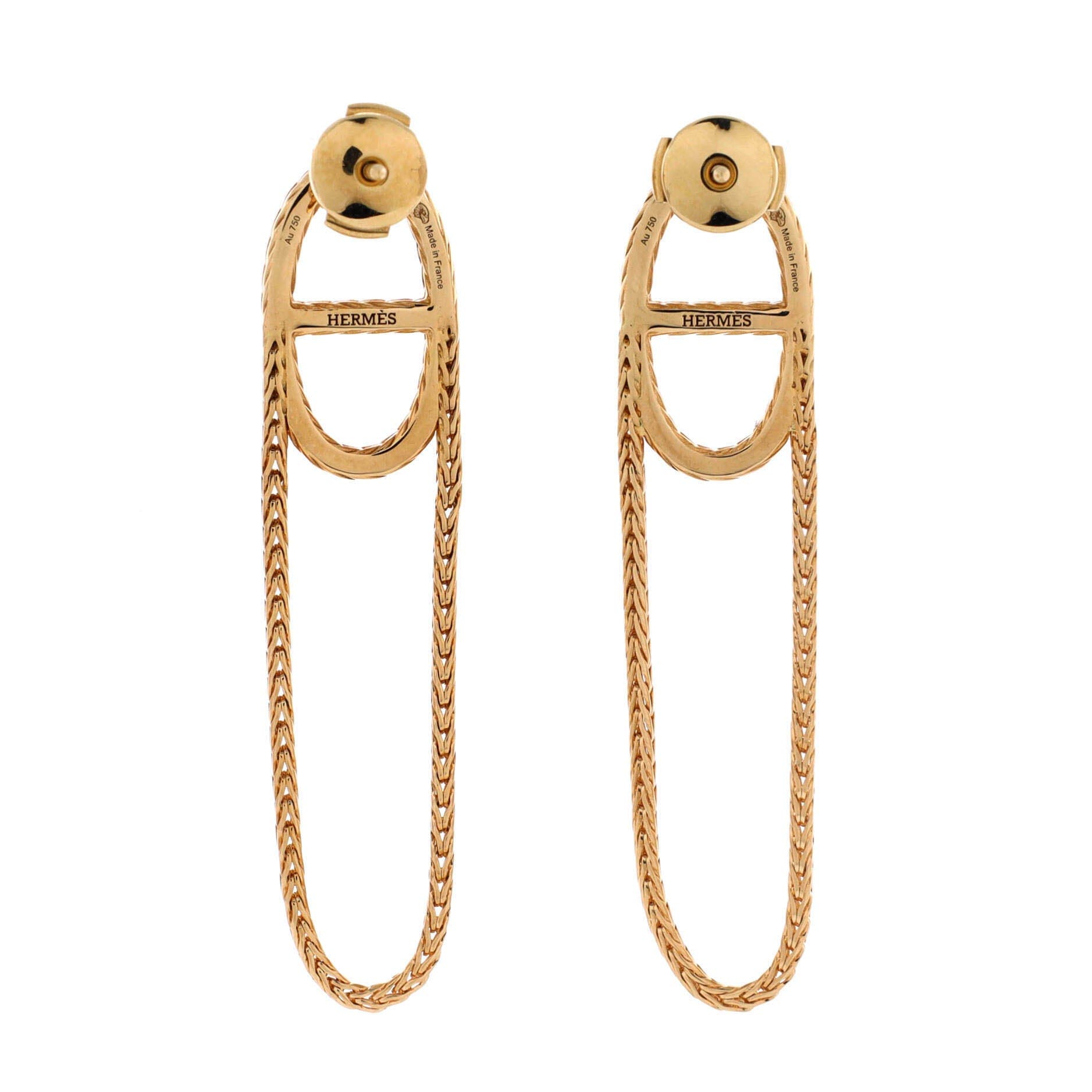 Chain d'Ancre Danae Earrings 18K Yellow Gold, Alternate, color, Yellow Gold