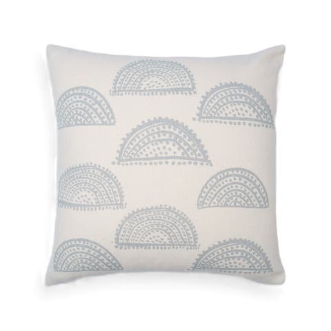 Sunlit Splendor petite sunburst print square pillow