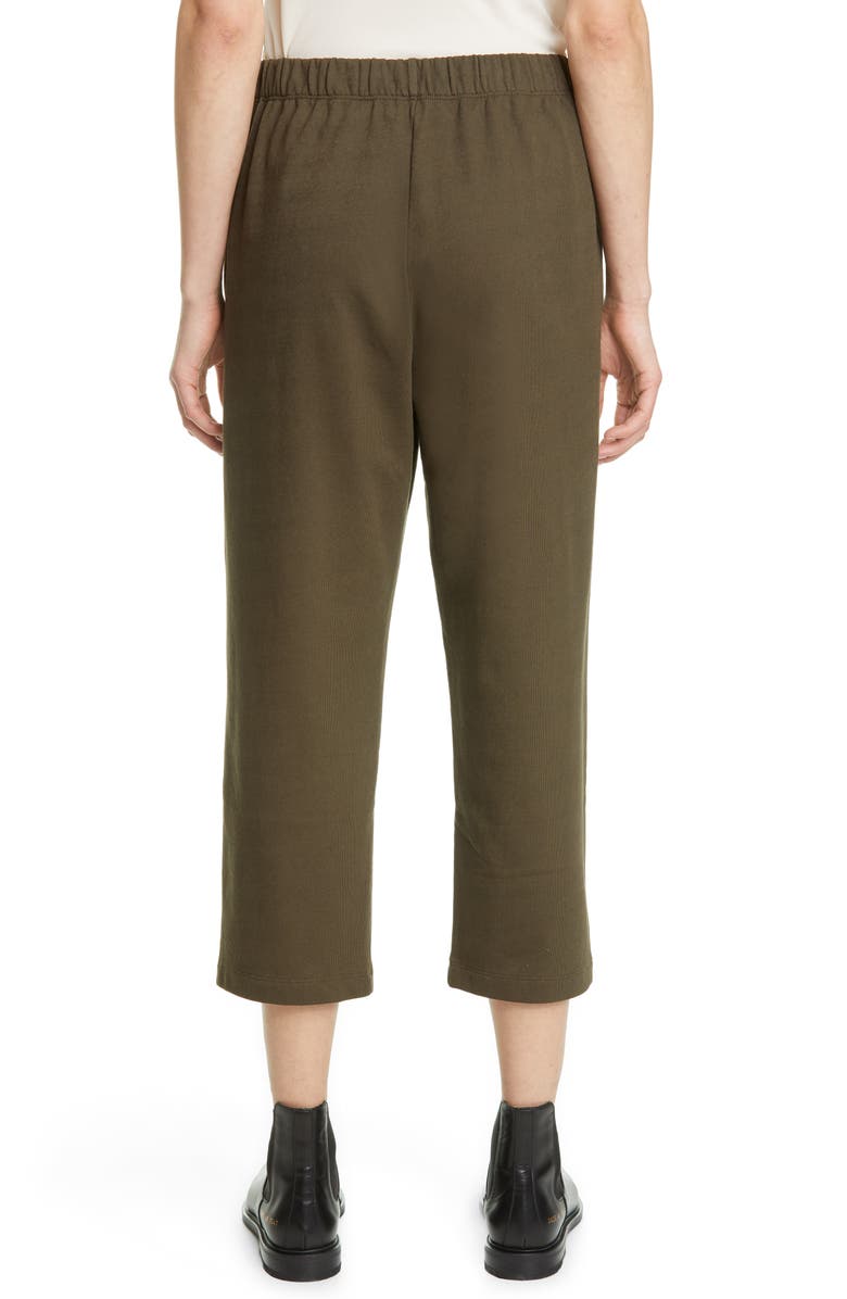 Eileen Fisher Slouchy Organic Cotton Terry Crop Pants, Alternate, color, 