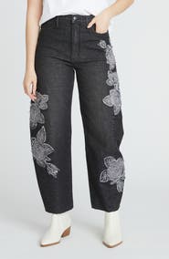 Driftwood Parker Rose Patchwork Barrel Leg Jeans