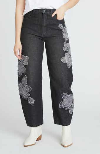 Driftwood Parker Rose Patchwork Barrel Leg Jeans