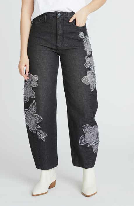 Driftwood Parker Rose Patchwork Barrel Leg Jeans