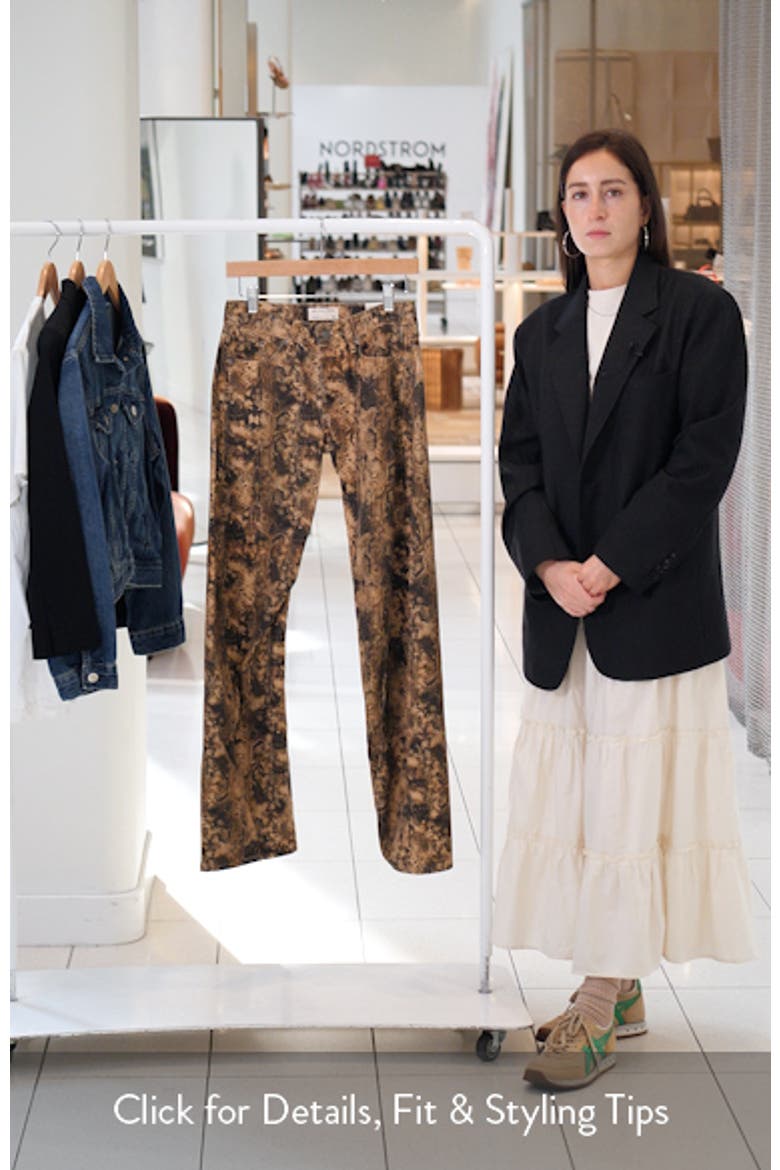 We The Free Fable Snakeskin Print Low Rise Arced Wide Leg Jeans video