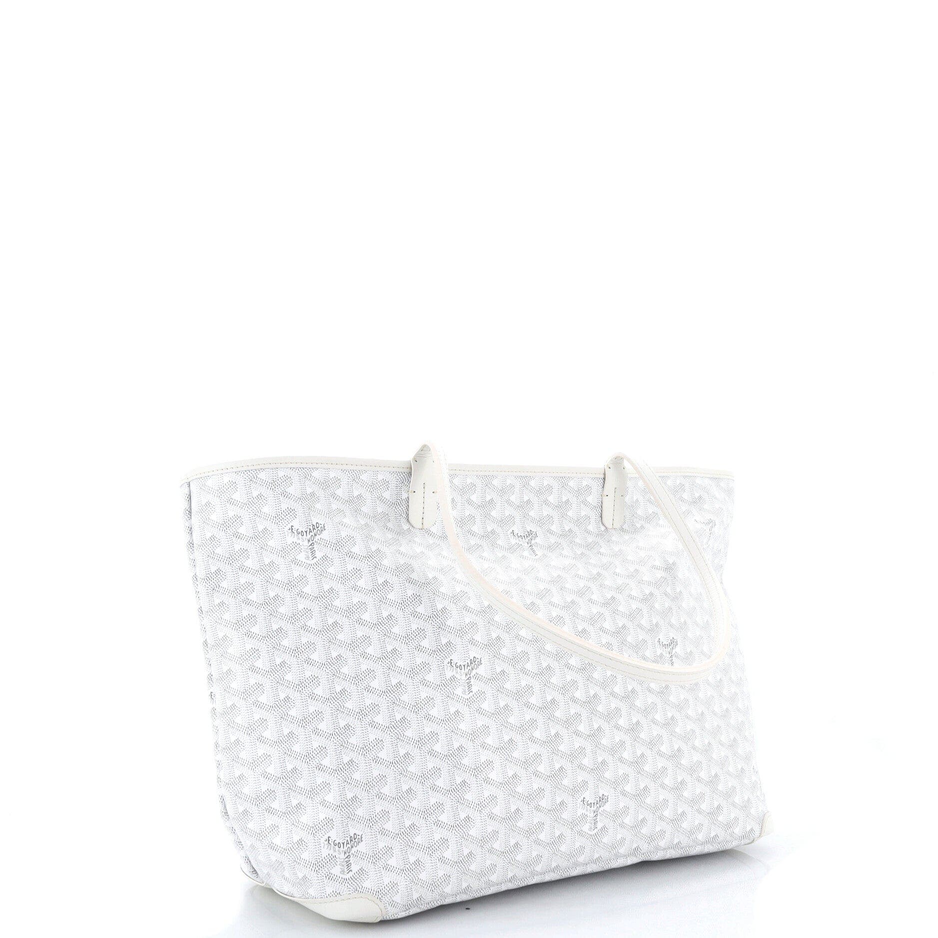 Artois Tote Coated Canvas MM, Alternate, color, White