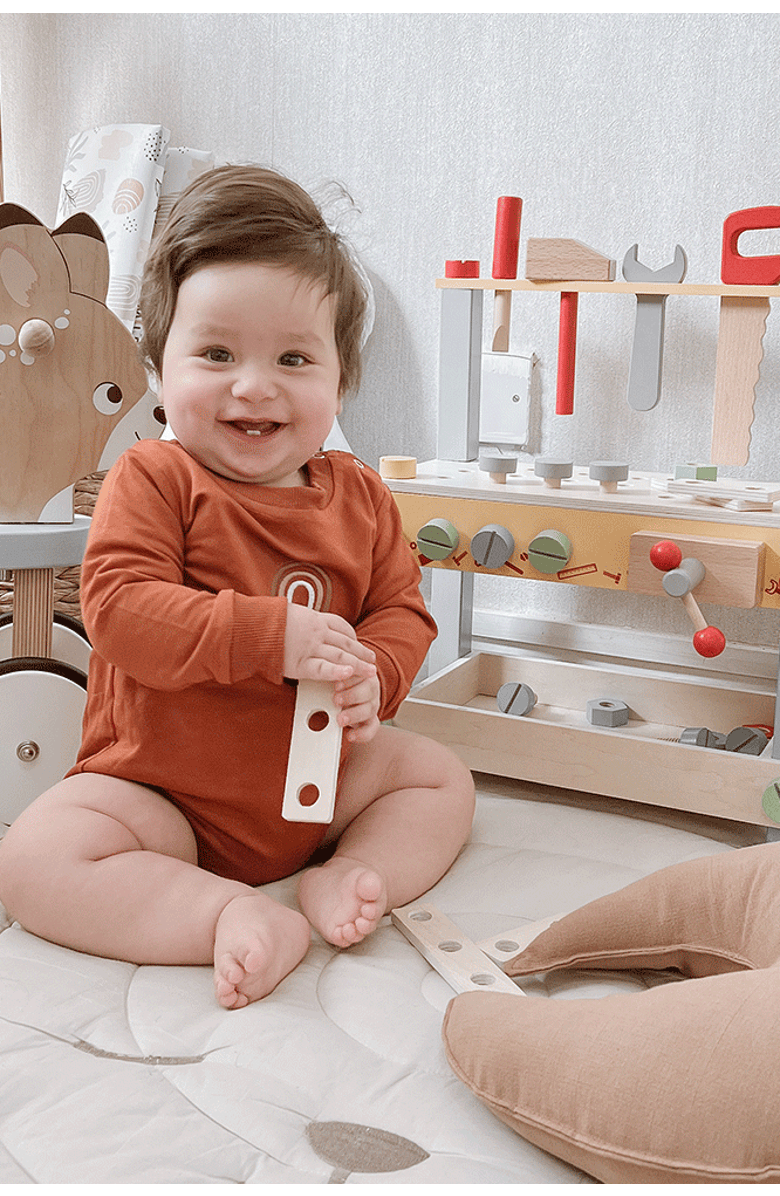 Bigjigs Toys My First Workbench, Alternate, color,