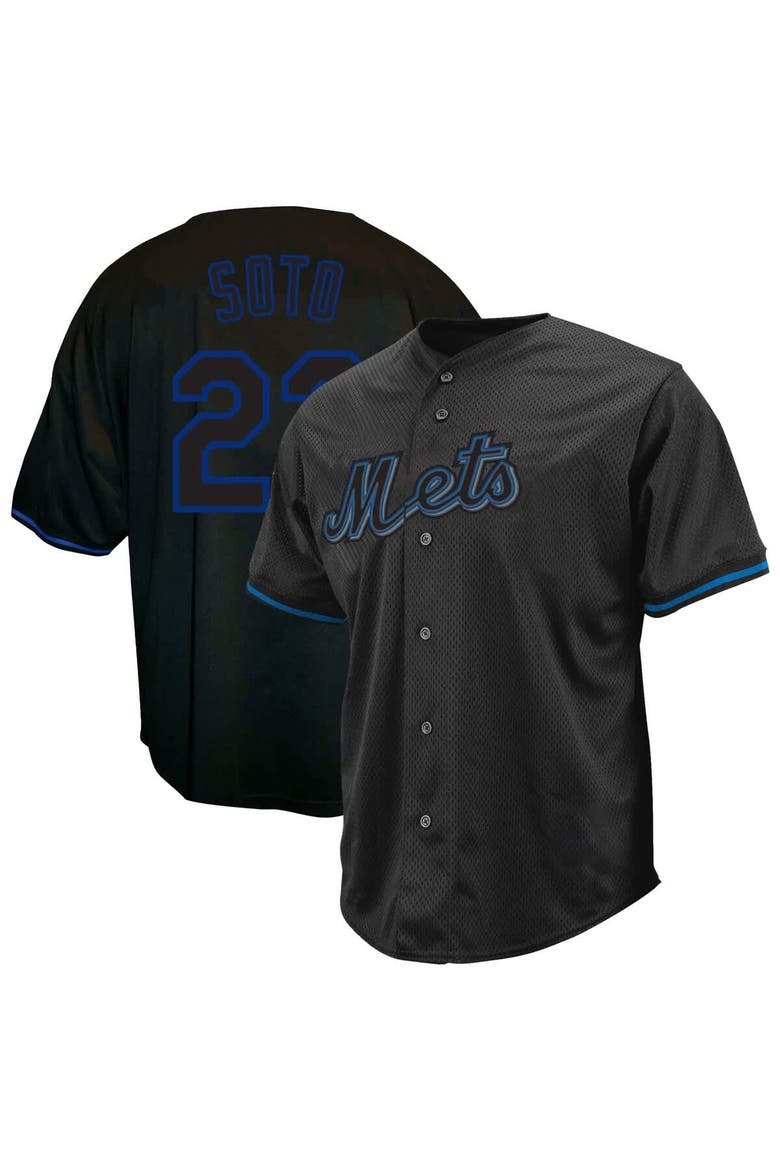Men's Profile Juan Soto Black New York Mets Big & Tall Pop Fashion Jersey, Main, color, Black