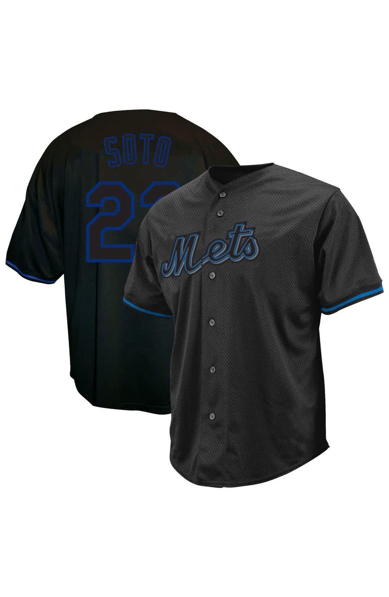 PROFILE Men's Profile Juan Soto Black New York Mets Big & Tall Pop Fashion Jersey, Main, color, Black