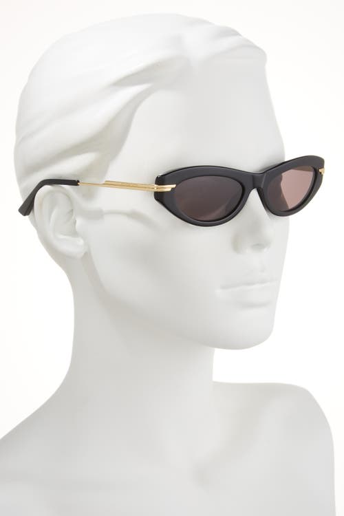 Bottega Veneta 53mm Cat Eye Sunglasses In Black