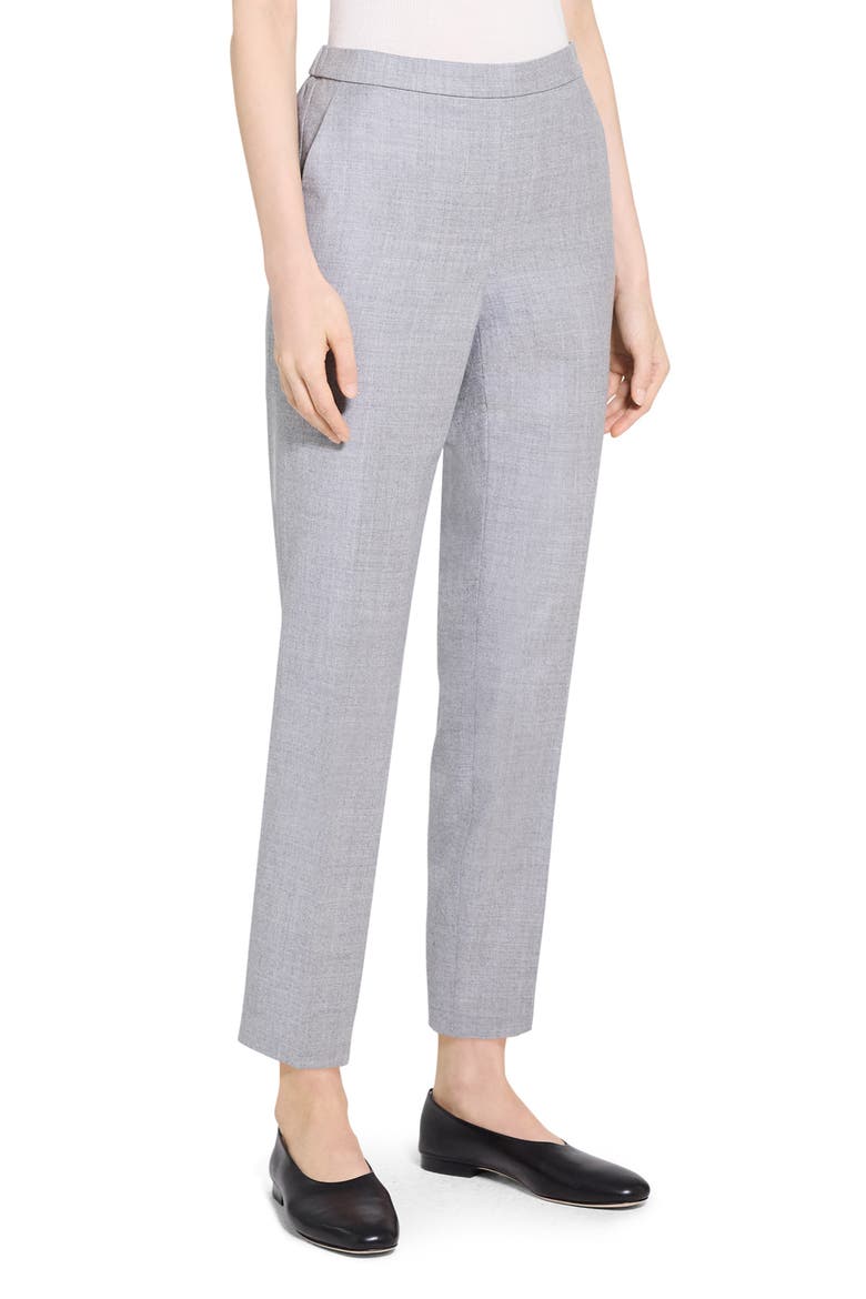 Sleek Flannel Treeca Pull-On Pants, Alternate, color, NEW LIGHT HEATHER
