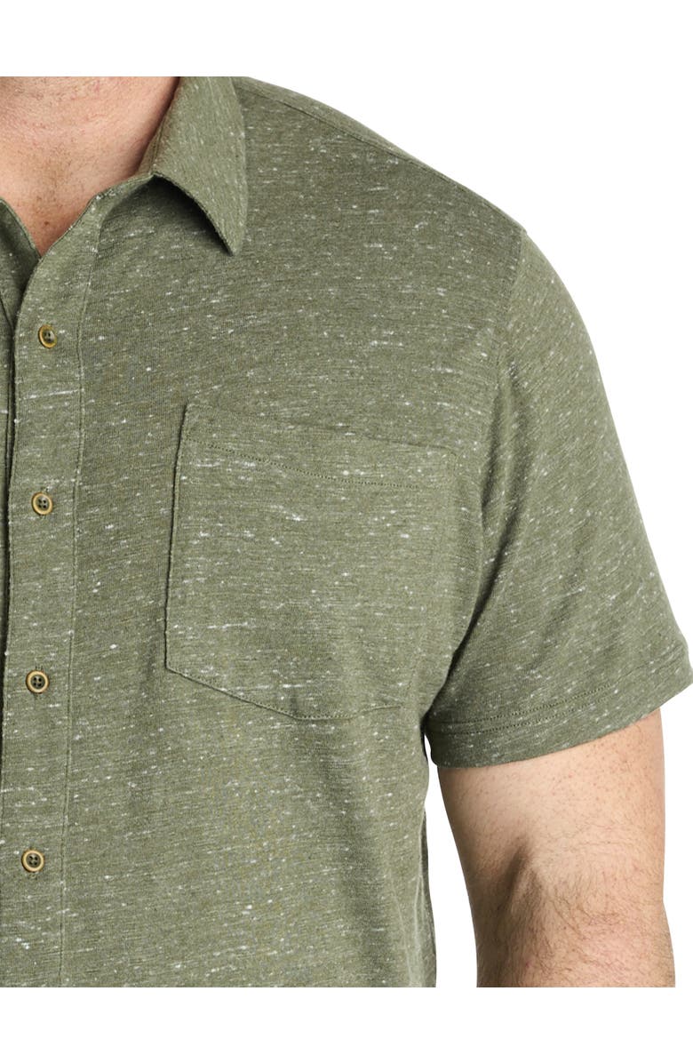 Lucky Brand Jeans Big & Tall Knit Sport Shirt, Alternate, color, Thyme