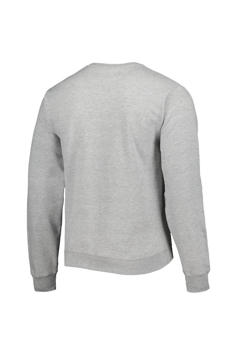 Men's League Collegiate Wear Heather Gray Army Black Knights 1965 Arch Essential Lightweight Pullover Sweatshirt, Alternate, color, Heather Gray