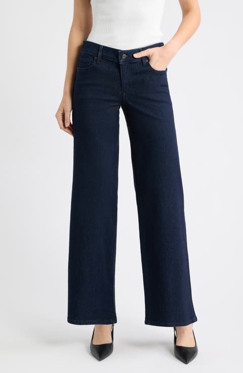 The Slim Palazzo Low Rise Wide Leg Jeans