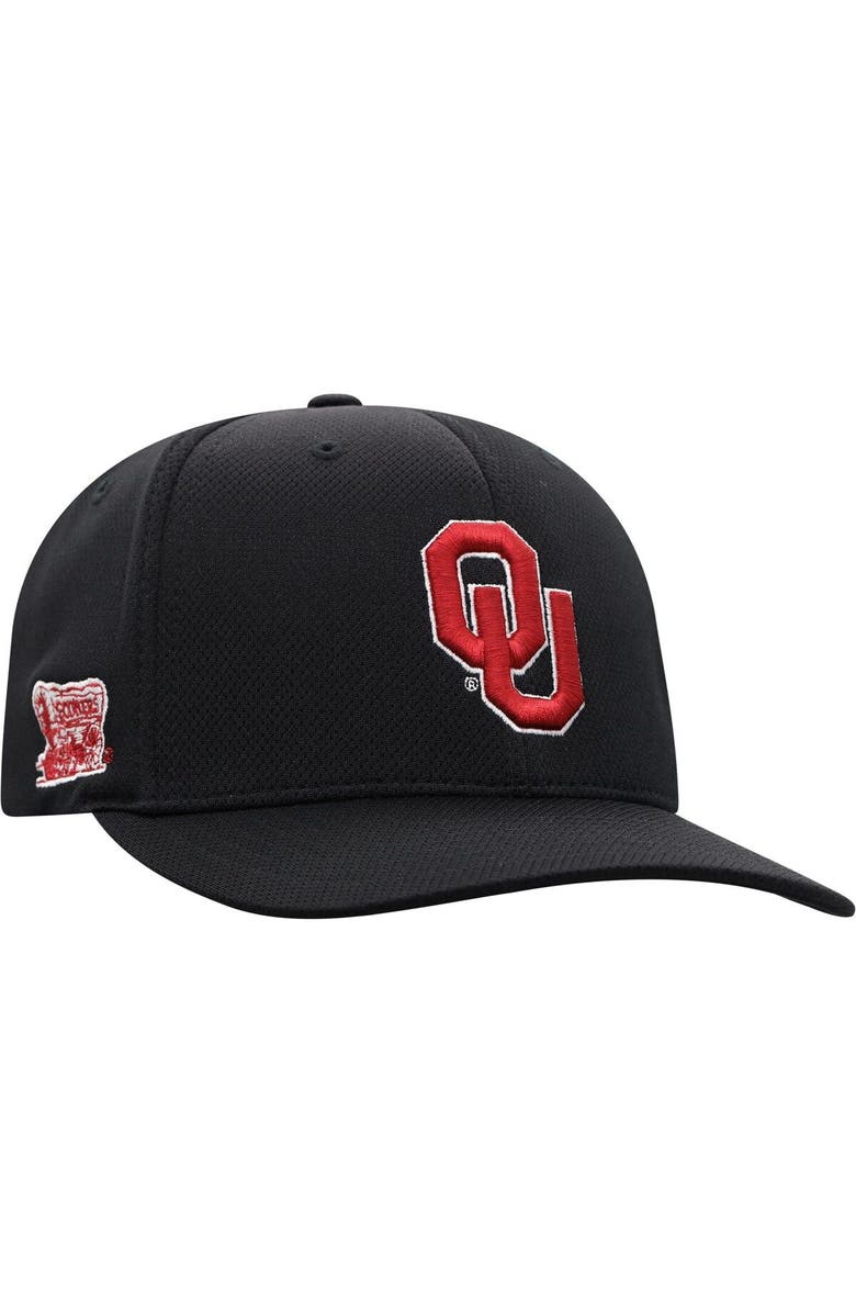 TOP OF THE WORLD Men's Top of the World Black Oklahoma Sooners Reflex Logo Flex Hat, Alternate, color, Black