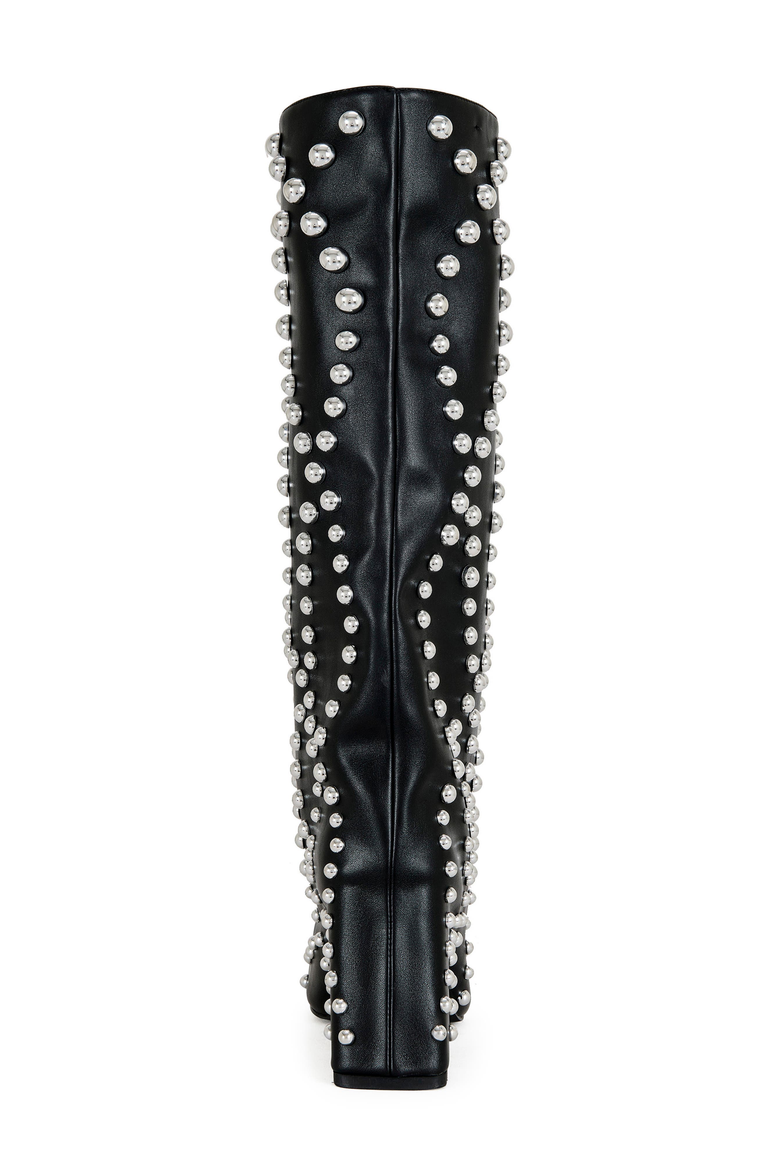 AZALEA WANG Virgile Studded Knee High Boot, Alternate, color, Black