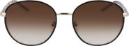 Longchamp 53mm Gradient Round Sunglasses