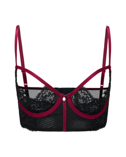 Adore Me Chevelle Unlined Cupless Bra In Black