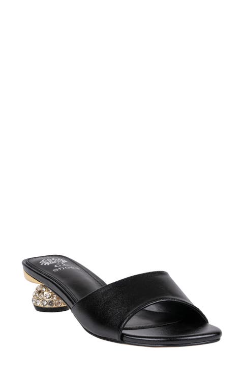 Noho Crystal Embellished Heel Slide Sandal (Women)