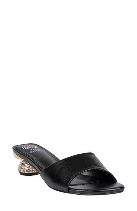 GOOD CHOICE NEW YORK Noho Crystal Embellished Heel Slide Sandal