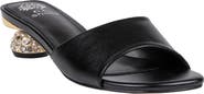 GOOD CHOICE NEW YORK Noho Crystal Embellished Heel Slide Sandal