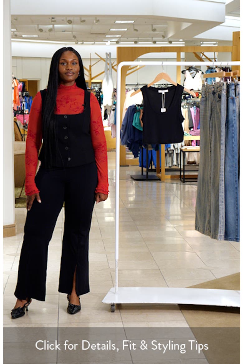 The Cutting It Loose Rib Crop Top video